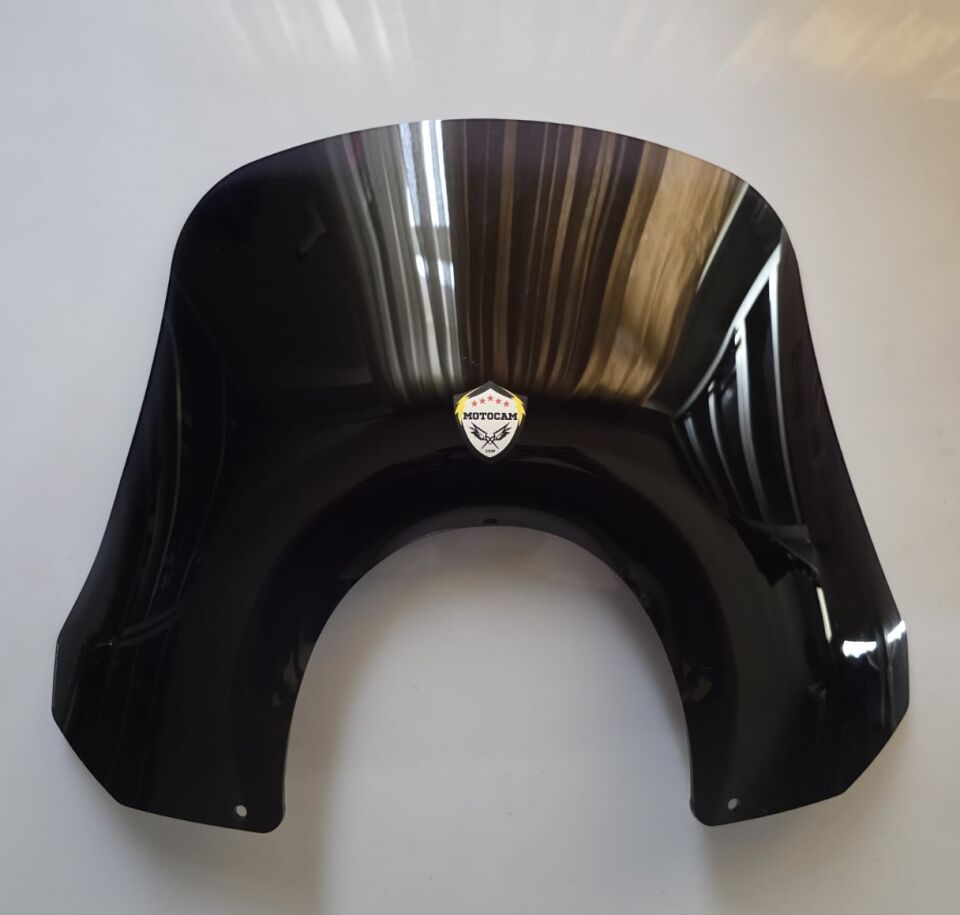 MOTOCAM Piaggio Beverly 500 Ön Cam 2001-2007 Model 35cm Siyah Renkli 4mm