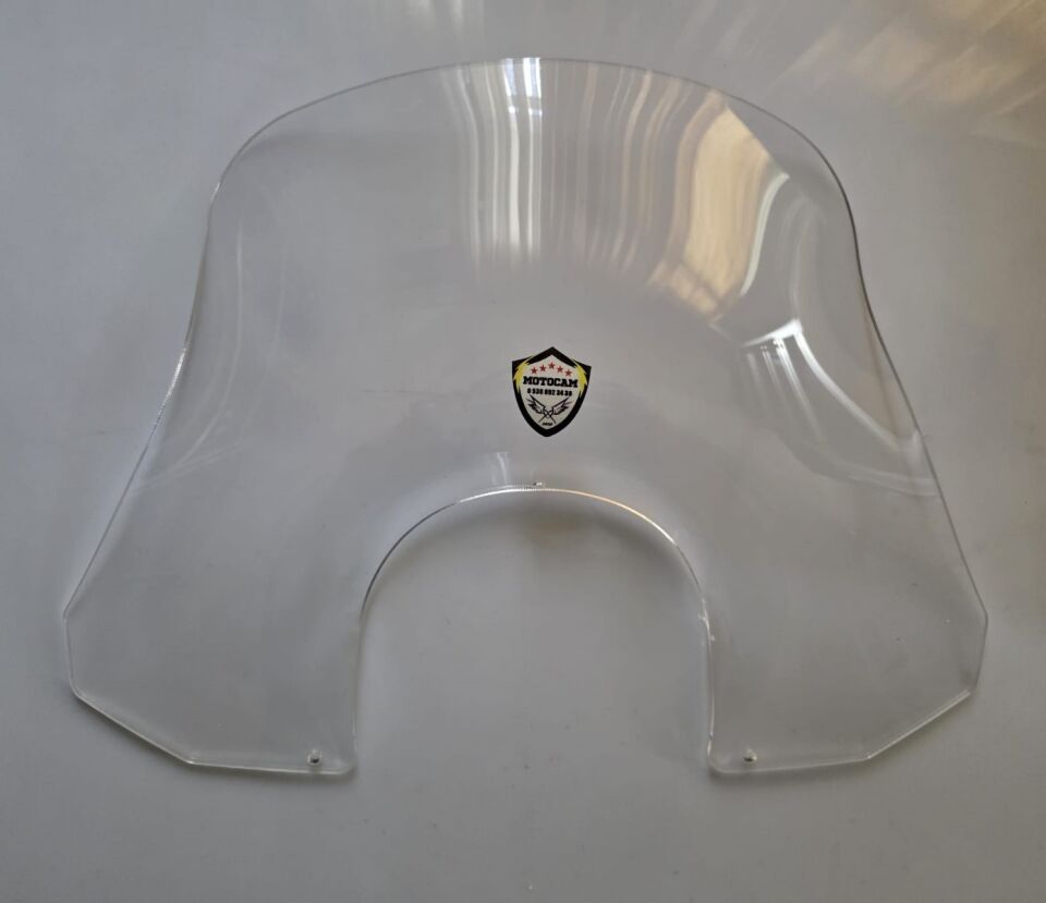 MOTOCAM Piaggio Beverly 500 Ön Cam 2001-2007 Model 35cm Şeffaf Renkli 4mm