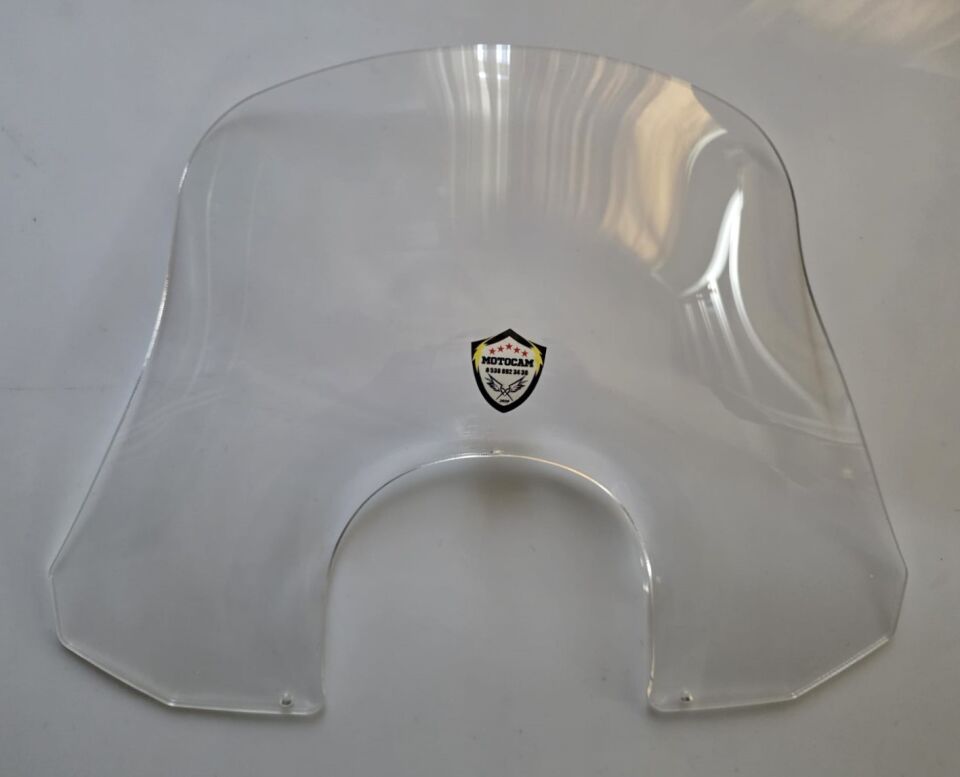 MOTOCAM Piaggio Beverly 500 Ön Cam 2001-2007 Model 35cm Şeffaf Renkli 4mm