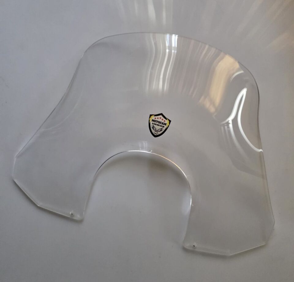 MOTOCAM Piaggio Beverly 500 Ön Cam 2001-2007 Model 35cm Şeffaf Renkli 4mm