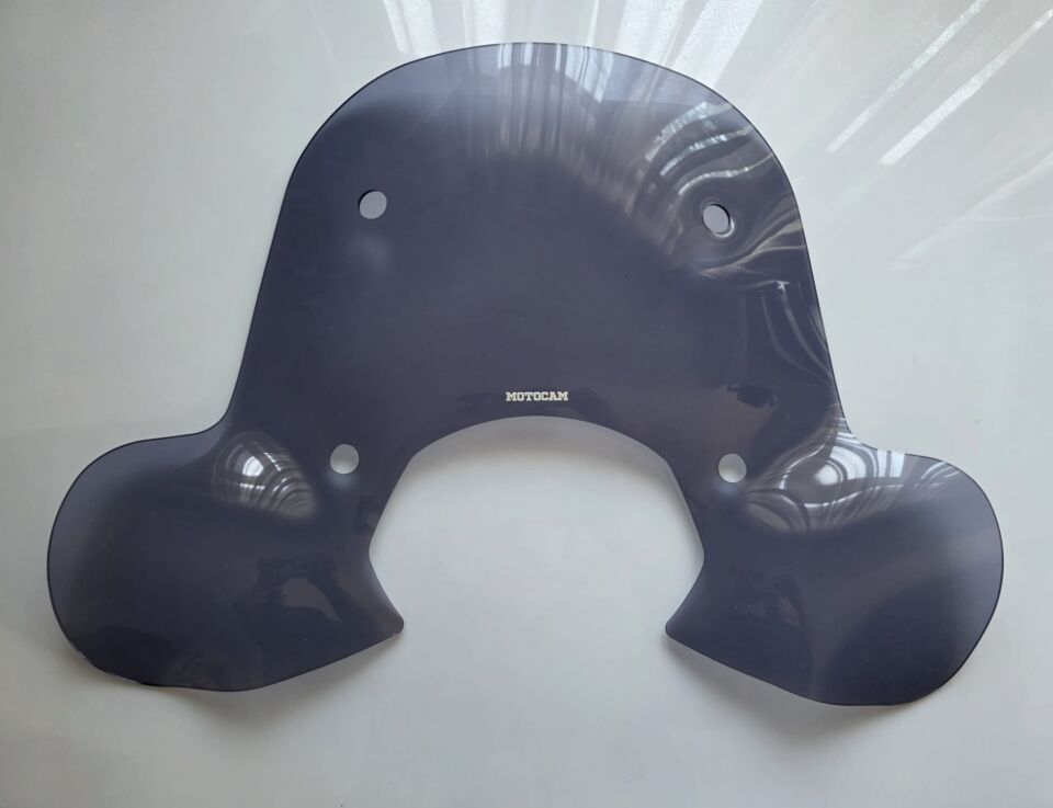 MOTOCAM Falcon Martini 125 Ön Cam 2023-2026 Model 45cm Füme Renkli 4mm Elcikli APARATSIZ