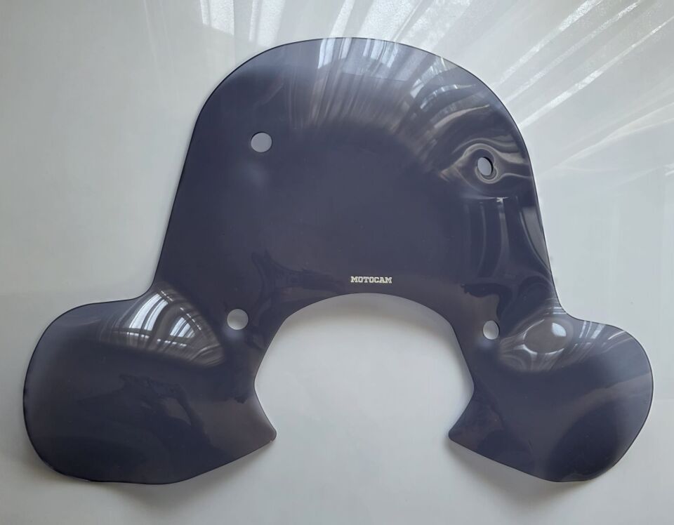 MOTOCAM Falcon Martini 125 Ön Cam 2023-2026 Model 45cm Füme Renkli 4mm Elcikli APARATSIZ