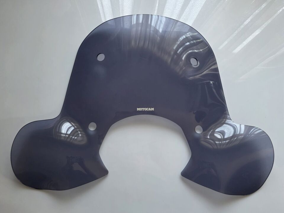 MOTOCAM Falcon Martini 125 Ön Cam 2023-2026 Model 45cm Füme Renkli 4mm Elcikli APARATSIZ