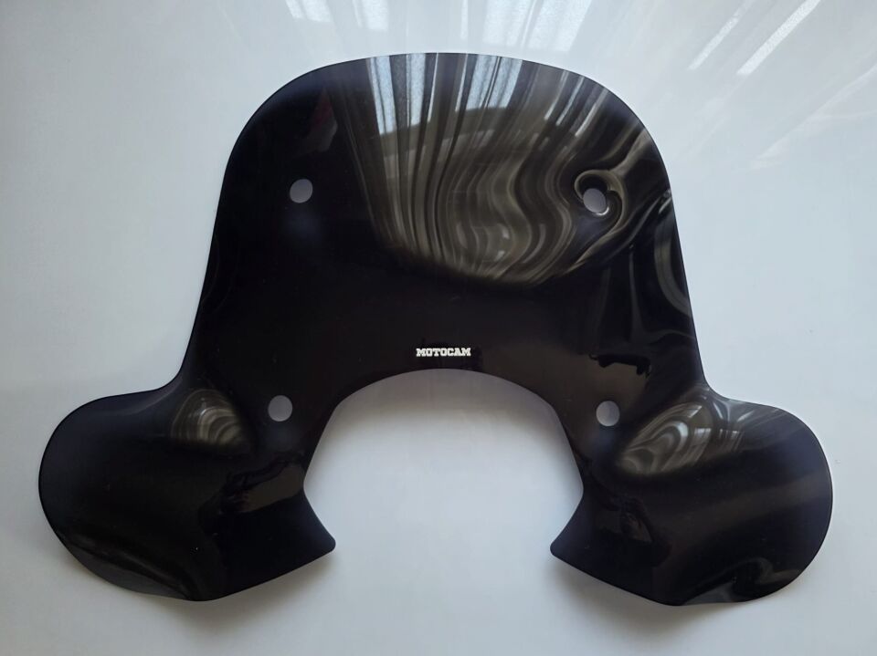 MOTOCAM Falcon Martini 125 Ön Cam 2023-2026 Model 45cm Siyah Renkli 4mm Elcikli APARATSIZ