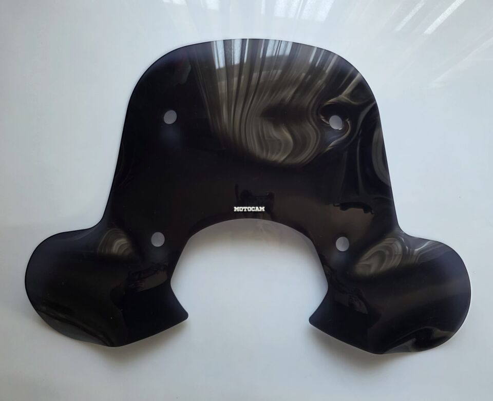 MOTOCAM Falcon Martini 125 Ön Cam 2023-2026 Model 45cm Siyah Renkli 4mm Elcikli APARATSIZ