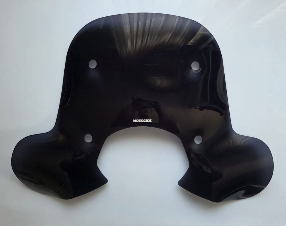 MOTOCAM Falcon Martini 125 Ön Cam 2023-2026 Model 45cm Siyah Renkli 4mm Elcikli APARATSIZ