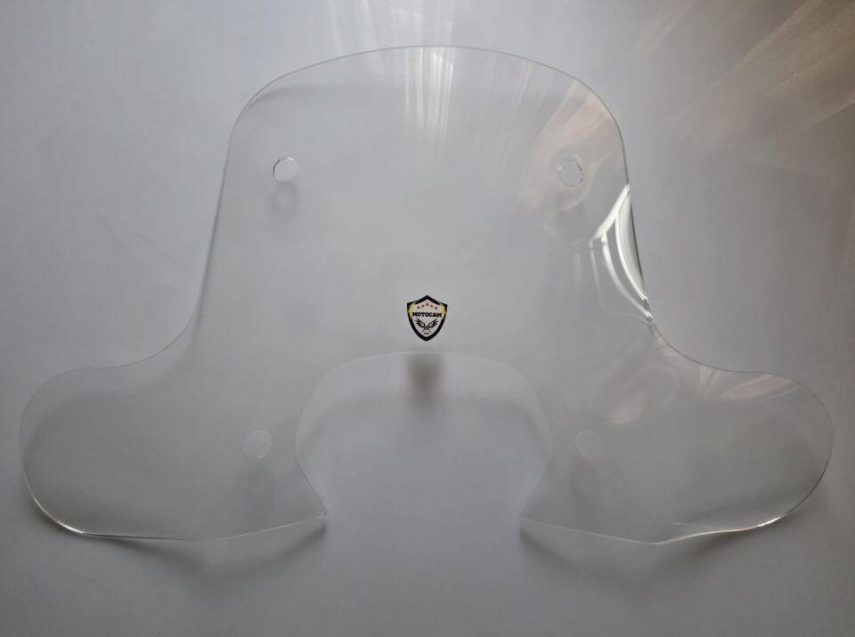 MOTOCAM Falcon Martini 125 Ön Cam 2023-2026 Model 45cm Şeffaf Renkli 4mm Elcikli APARATSIZ