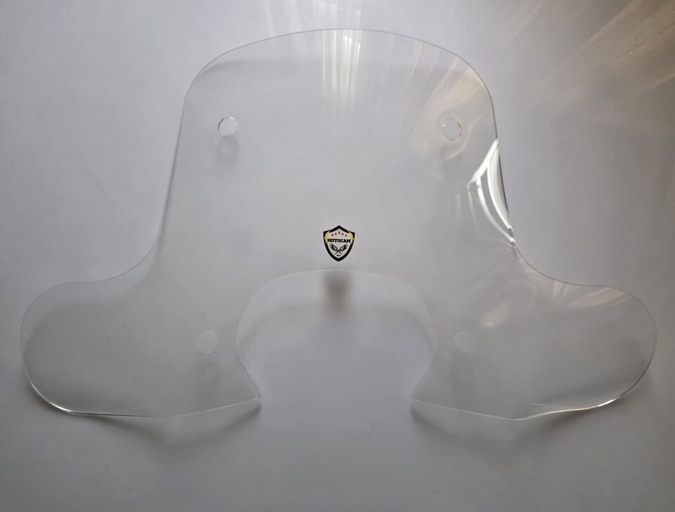 MOTOCAM Falcon Martini 125 Ön Cam 2023-2026 Model 45cm Şeffaf Renkli 4mm Elcikli APARATSIZ