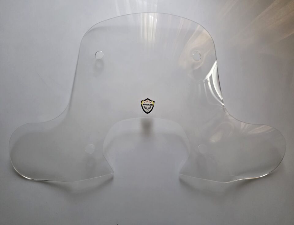 MOTOCAM Falcon Martini 125 Ön Cam 2023-2026 Model 45cm Şeffaf Renkli 4mm Elcikli APARATSIZ