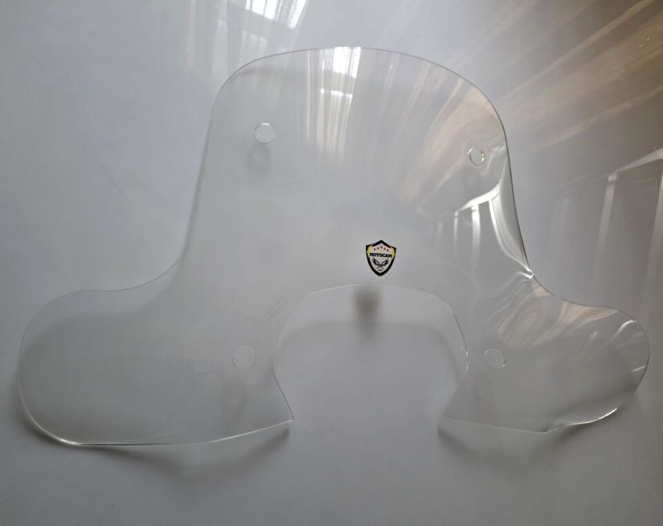 MOTOCAM Falcon Martini 125 Ön Cam 2023-2026 Model 45cm Şeffaf Renkli 4mm Elcikli APARATSIZ