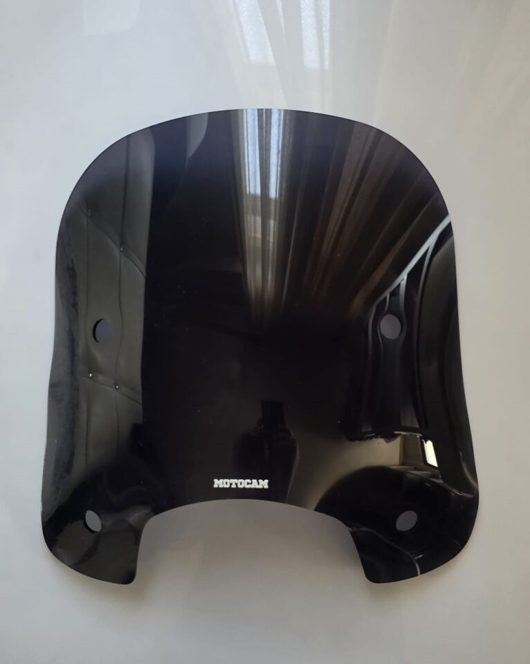 MOTOCAM Falcon Martini 125 Ön Cam 2023-2026 Model 46cm Siyah Renkli 4mm APARATSIZ