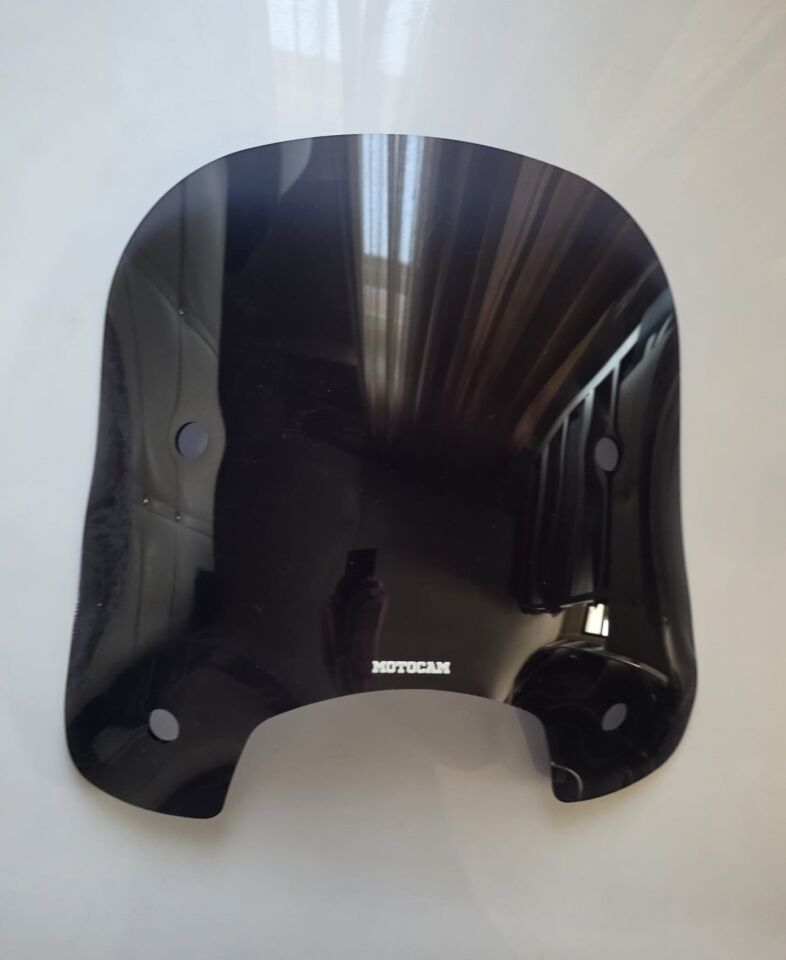 MOTOCAM Falcon Martini 125 Ön Cam 2023-2026 Model 46cm Siyah Renkli 4mm APARATSIZ