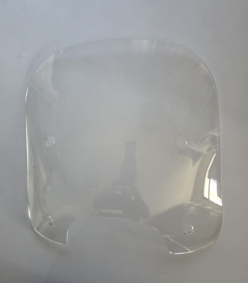 MOTOCAM Falcon Martini 125 Ön Cam 2023-2026 Model 46cm Şeffaf Renkli 4mm APARATSIZ
