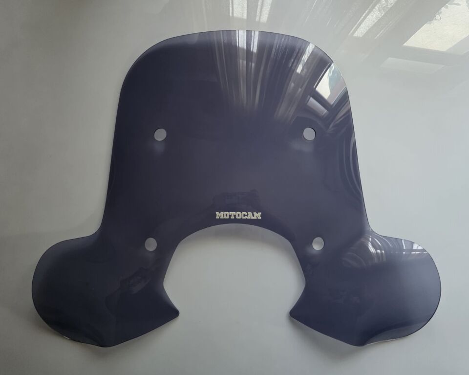 MOTOCAM Falcon Martini 125 Ön Cam 2023-2026 Model 51cm Füme Renkli 4mm Elcikli APARATSIZ