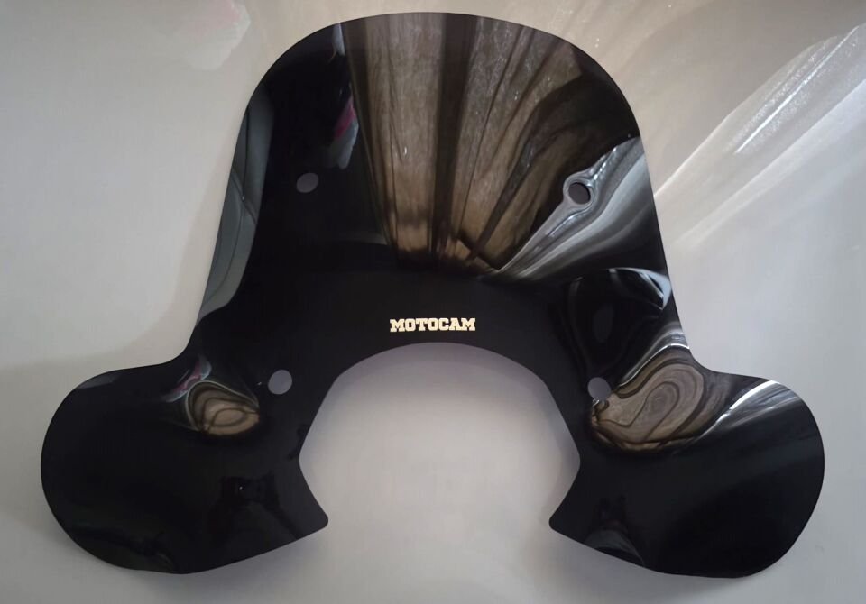 MOTOCAM Falcon Martini 125 Ön Cam 2023-2026 Model 51cm Siyah Renkli 4mm Elcikli APARATSIZ