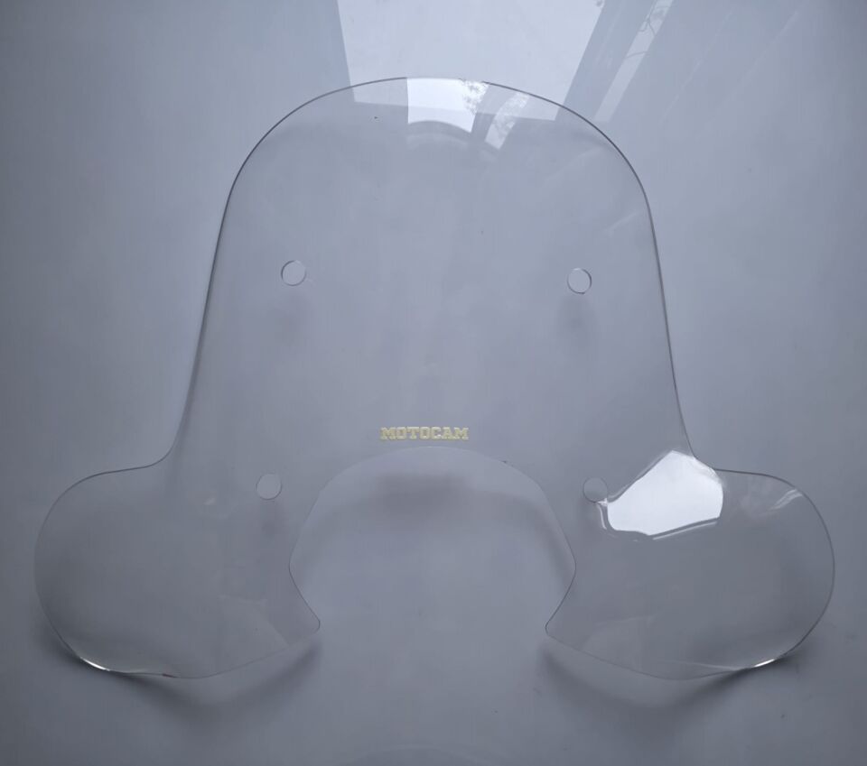 MOTOCAM Falcon Martini 125 Ön Cam 2023-2026 Model 51cm Şeffaf Renkli 4mm Elcikli APARATSIZ