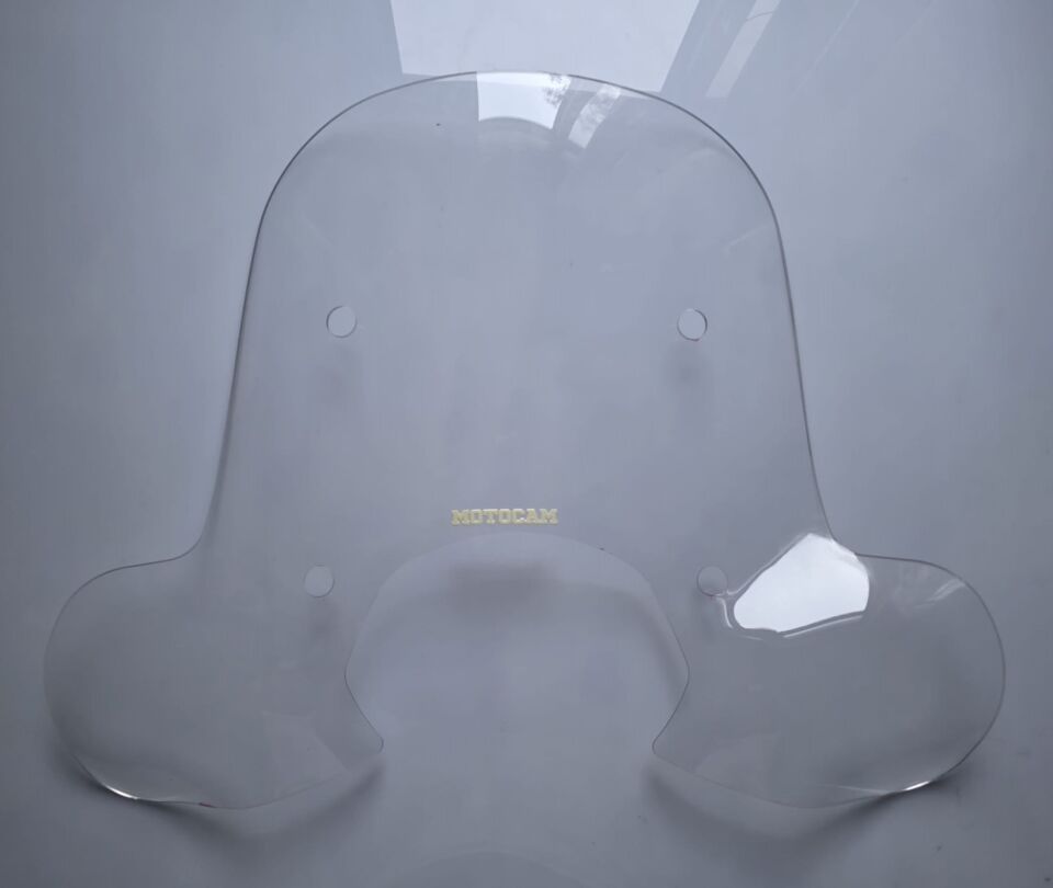 MOTOCAM Falcon Martini 125 Ön Cam 2023-2026 Model 51cm Şeffaf Renkli 4mm Elcikli APARATSIZ