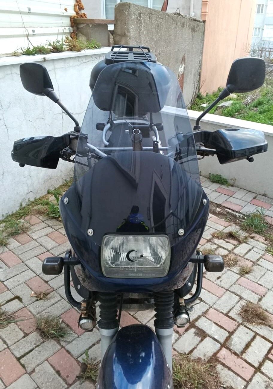 MOTOCAM Bmw F 650 Ön Cam 1993-2000 Model 43cm Füme Renkli 4mm