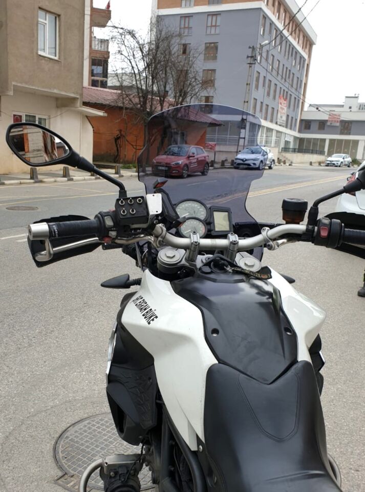 MOTOCAM Bmw F 800 GS Ön Cam 2008-2012 Model 47cm Füme Renkli 4mm