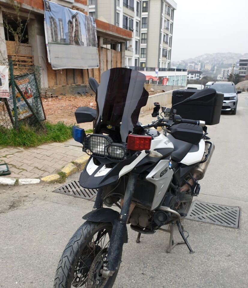 MOTOCAM Bmw F 800 GS Ön Cam 2008-2012 Model 47cm Siyah Renkli 4mm