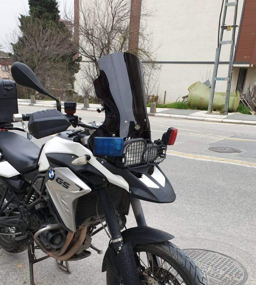 MOTOCAM Bmw F 800 GS Ön Cam 2008-2012 Model 47cm Siyah Renkli 4mm