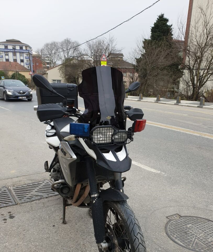 MOTOCAM Bmw F 800 GS Ön Cam 2008-2012 Model 47cm Siyah Renkli 4mm