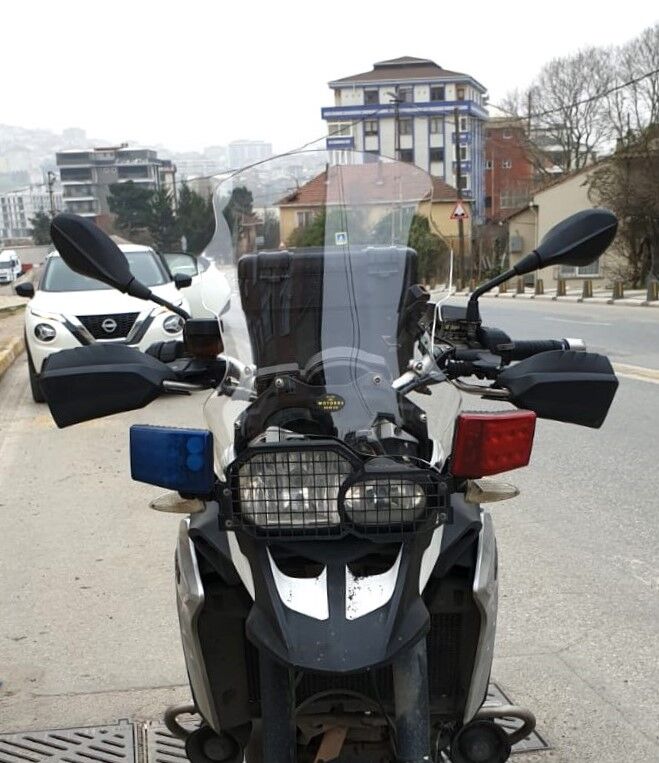 MOTOCAM Bmw F 800 GS Ön Cam 2008-2012 Model 47cm Şeffaf Renkli 4mm