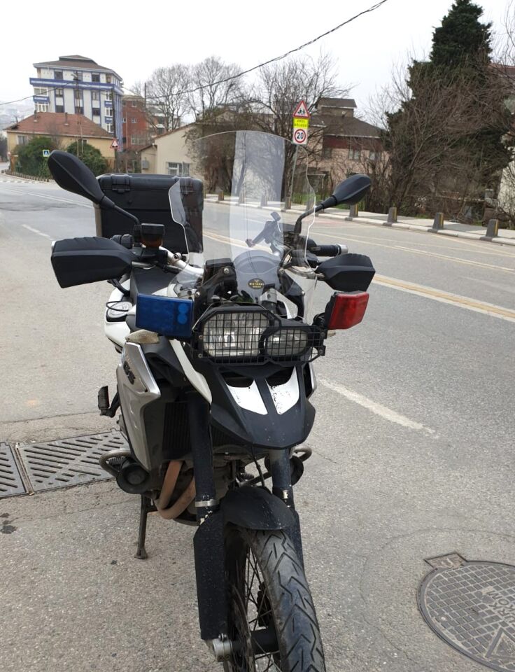 MOTOCAM Bmw F 800 GS Ön Cam 2008-2012 Model 47cm Şeffaf Renkli 4mm