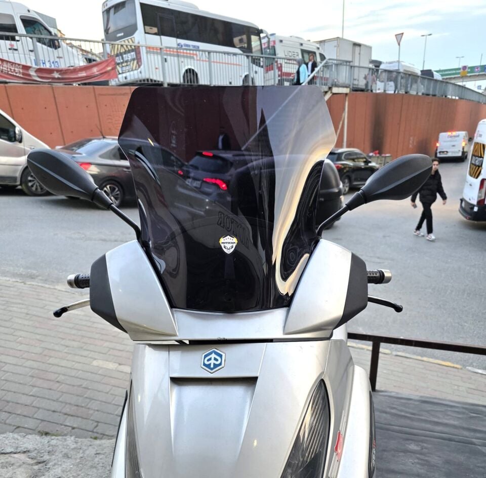MOTOCAM Piaggio X7 Ön Cam 2007-2012 Model 43cm Siyah Renkli 4mm