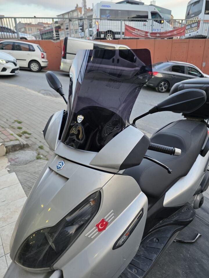 MOTOCAM Piaggio X7 Ön Cam 2007-2012 Model 43cm Siyah Renkli 4mm