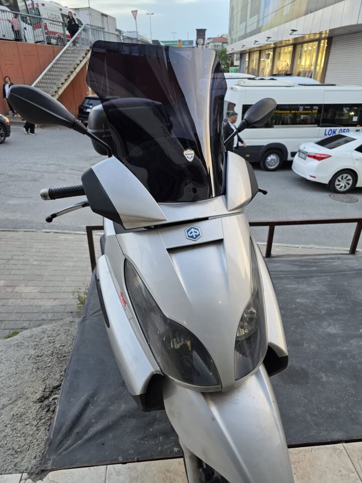 MOTOCAM Piaggio X7 Ön Cam 2007-2012 Model 43cm Siyah Renkli 4mm