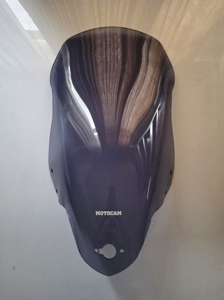 MOTOCAM Kymco Xtown CT 250 Ön Cam 2020-2026 Model 68cm Füme Renkli 4mm ORİJİNAL BOYLU