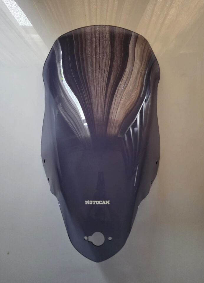 MOTOCAM Kymco Xtown CT 250 Ön Cam 2020-2026 Model 68cm Füme Renkli 4mm ORİJİNAL BOYLU