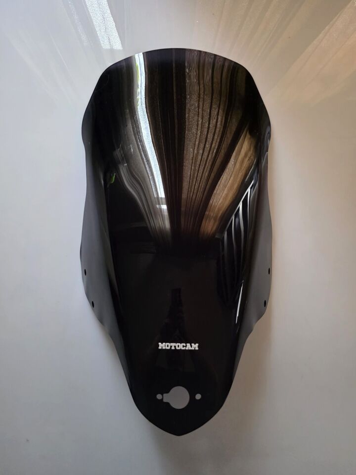 MOTOCAM Kymco Xtown CT 250 Ön Cam 2020-2026 Model 68cm Siyah Renkli 4mm ORİJİNAL BOYLU