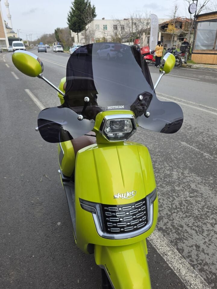 MOTOCAM Apachi Beauty 125 Ön Cam 2024-2026 Model 37cm Siyah Renkli 4mm Elcikli APARATSIZ