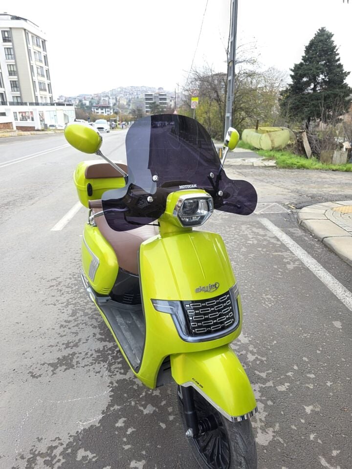 MOTOCAM Apachi Beauty 125 Ön Cam 2024-2026 Model 37cm Siyah Renkli 4mm Elcikli APARATSIZ