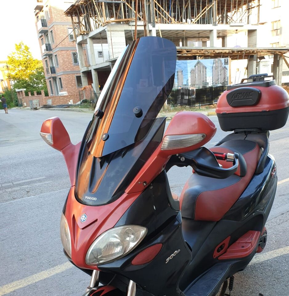 MOTOCAM Piaggio X9 250 Ön Cam 2004-2006 Model 49cm Siyah Renkli 4mm