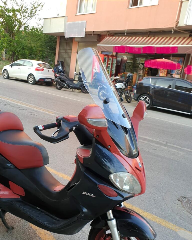 MOTOCAM Piaggio X9 250 Ön Cam 2004-2006 Model 49cm Şeffaf Renkli 4mm