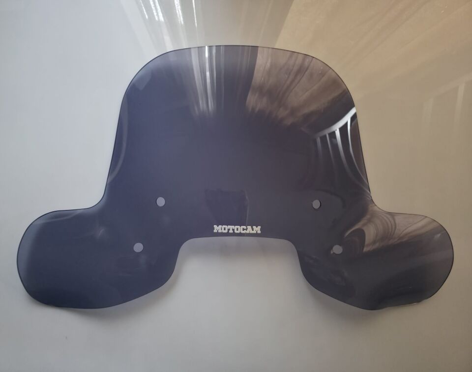 MOTOCAM Apachi Beauty 50 Ön Cam 2024-2026 Model 37cm Füme Renkli 4mm Elcikli APARATSIZ