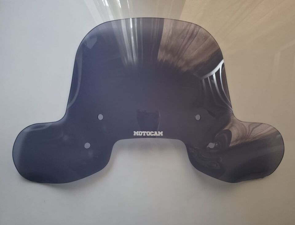 MOTOCAM Apachi Beauty 50 Ön Cam 2024-2026 Model 37cm Füme Renkli 4mm Elcikli APARATSIZ