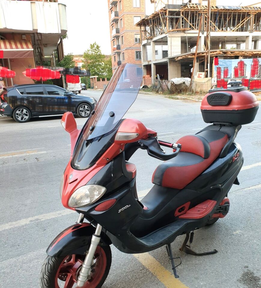 MOTOCAM Piaggio X9 250 Ön Cam 2004-2006 Model 49cm Füme Renkli 4mm