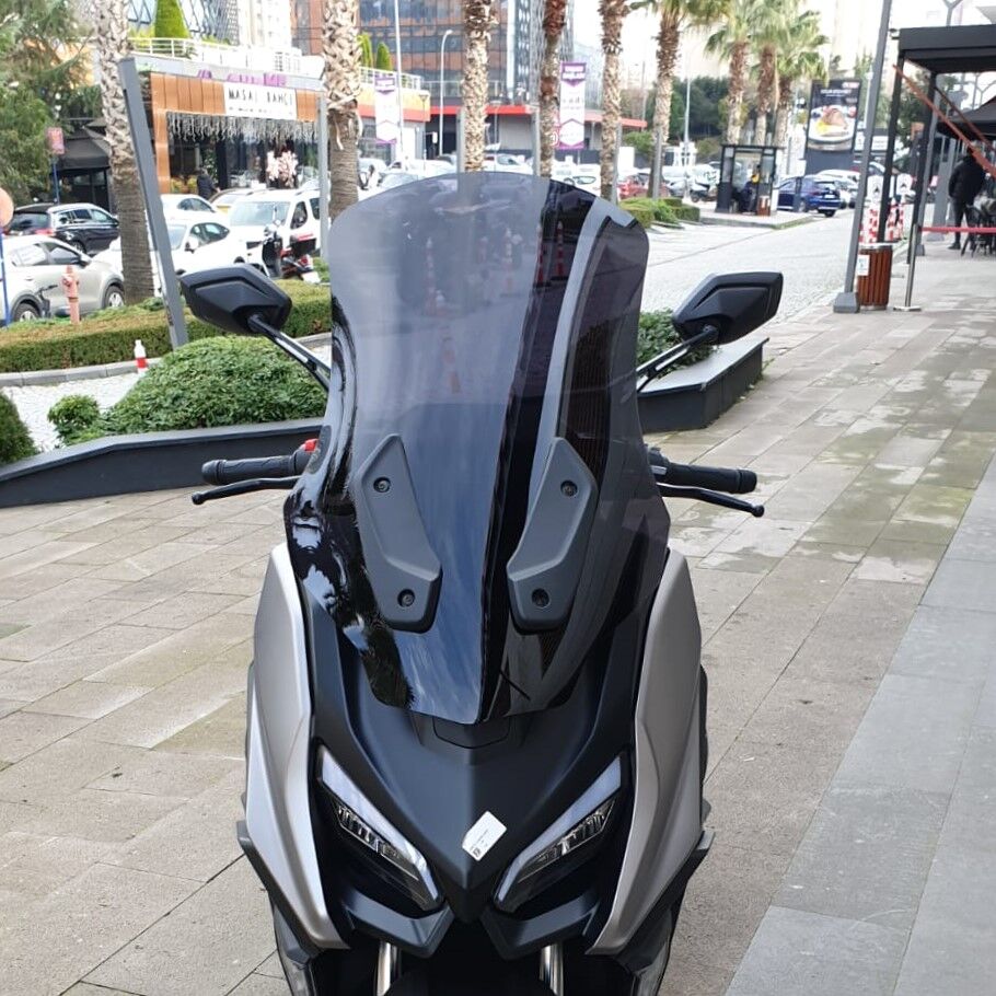 MOTOCAM QJ Fort 350 Ön Cam 2023-2026 Model 74cm Siyah Renkli 4mm UZUN