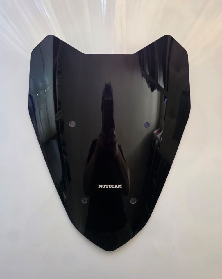 MOTOCAM Altai F1 Max Ön Cam 2021-2026 Model 40cm Siyah Renkli 4mm