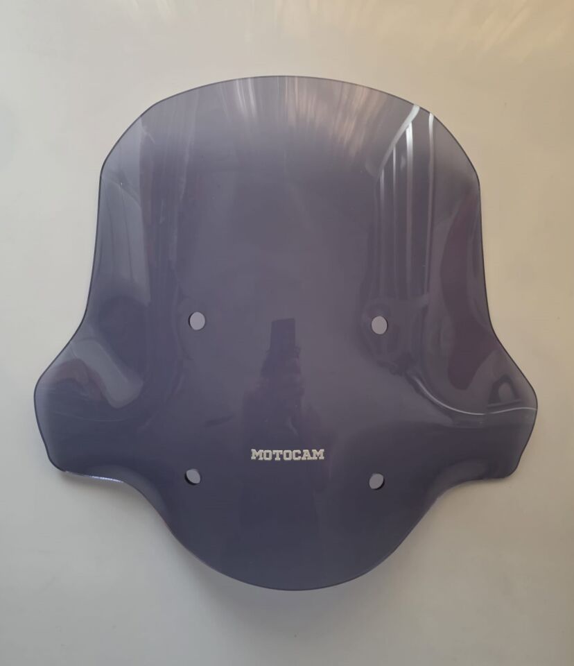 MOTOCAM CSN Comfort Ön Cam 2024-2026 Model 42cm Füme Renkli 4mm SPORTİF