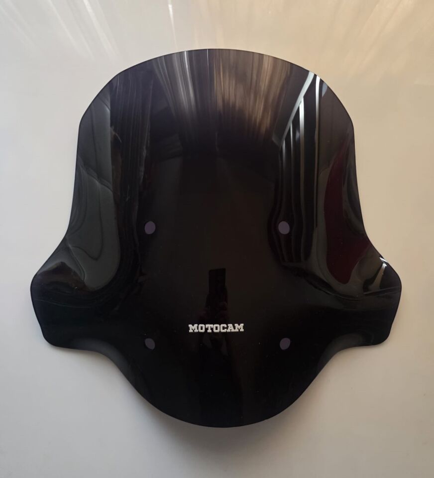MOTOCAM CSN Comfort Ön Cam 2024-2026 Model 42cm Siyah Renkli 4mm SPORTİF