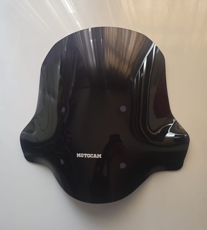MOTOCAM CSN Comfort Ön Cam 2024-2026 Model 42cm Siyah Renkli 4mm SPORTİF