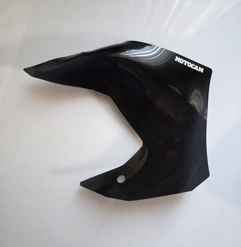 MOTOCAM QJ SRT 800 Yan deflektör Böbreklik Siyah Renkli 4mm