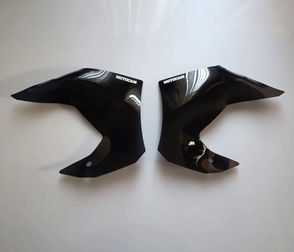 MOTOCAM QJ SRT 800 Yan deflektör Böbreklik Siyah Renkli 4mm