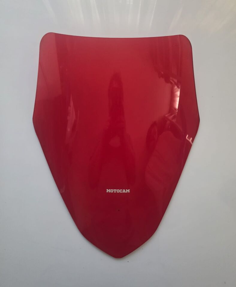 MOTOCAM Altai F1 Max Ön Cam 2021-2026 Model 43cm Kırmızı Renkli 4mm