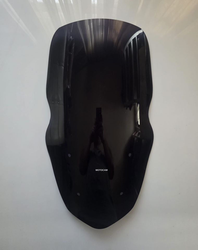 MOTOCAM Küba Newcity 125 Ön Cam 2023-2026 Model 58cm Siyah Renkli 4mm ORJİNAL BOYLU